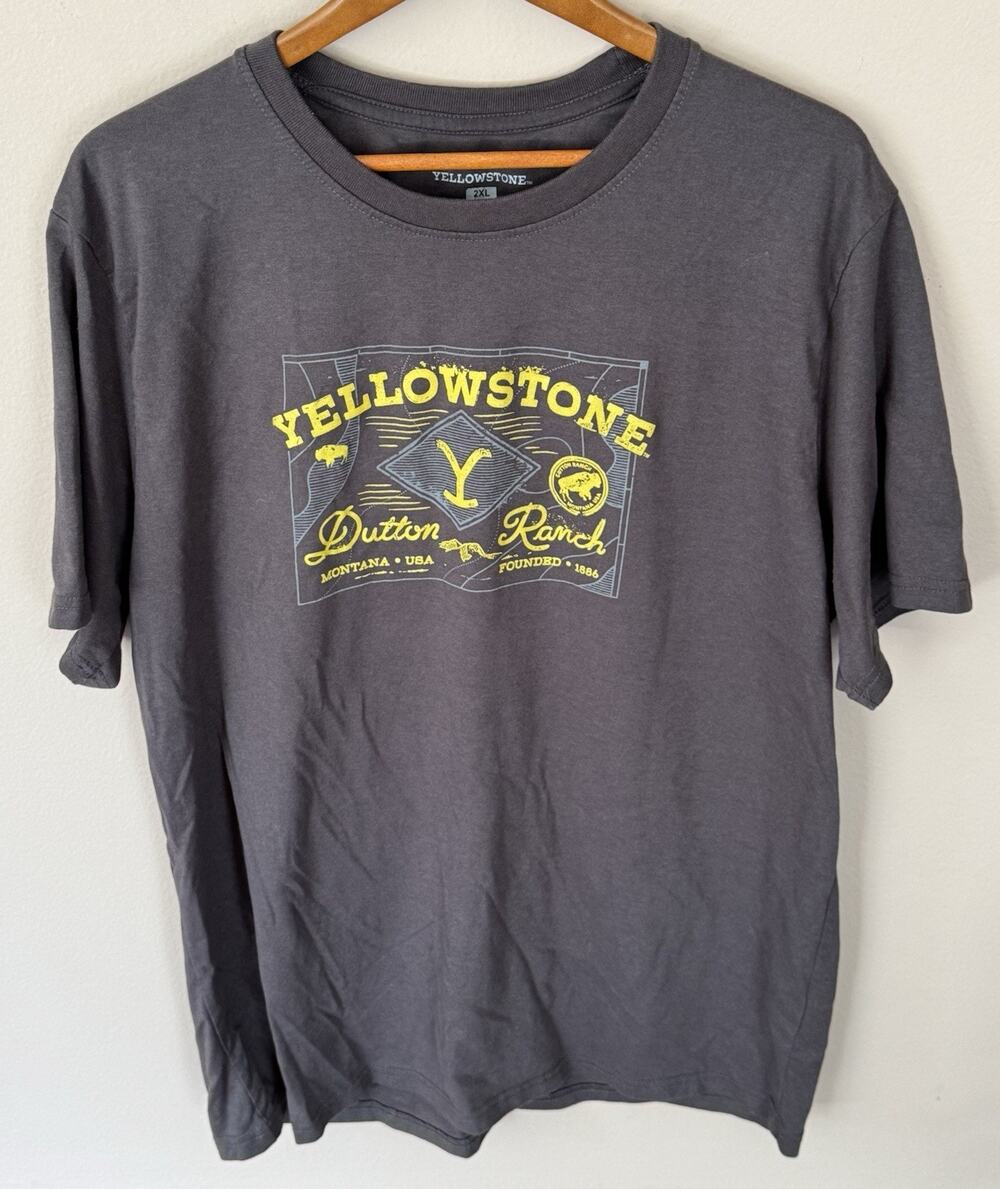 Yellowstone Dutton Ranch Label T-Shirt Adult XXL